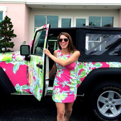 Lily Pulitzer Jeep Vehicle Wrap