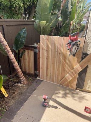 Two gates build in San Marcos Ca.