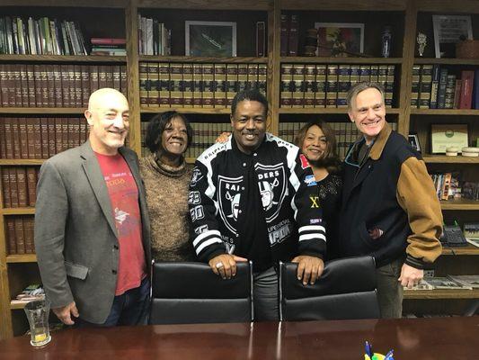 With SuperBowl Champ Frank Hawkins at Cannabis Counsel, PLC