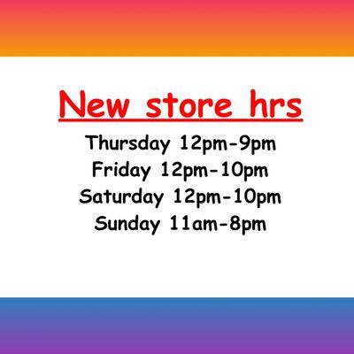 Updated store hrs during covid.