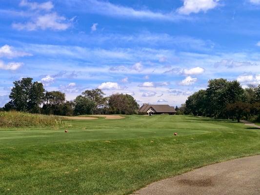 18th hole going into the club house