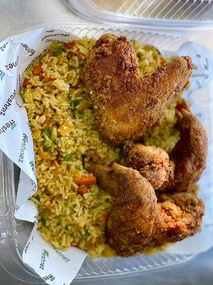 Coconut Fried Rice @ whole chicken Wings