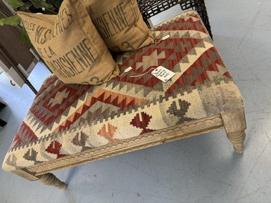 Beautiful Aztec Bench 
Restoration Hardware pillows not included 
249.00  Bench