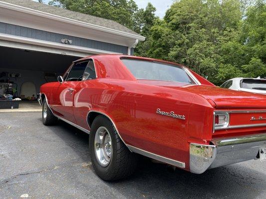 1966 Chevelle, Polished and 1Yr coating.