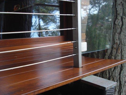 Specialty railings and tropical wood decks