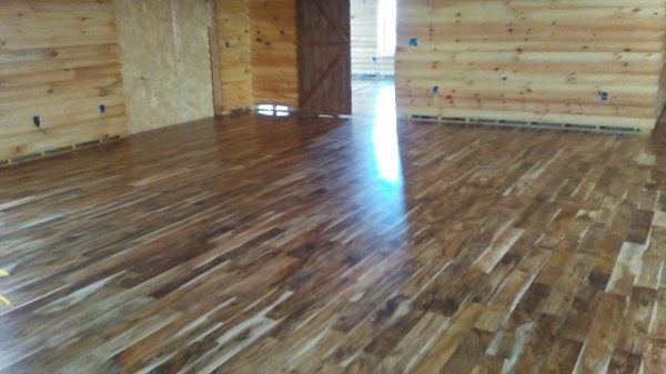 custom flooring and barn doors