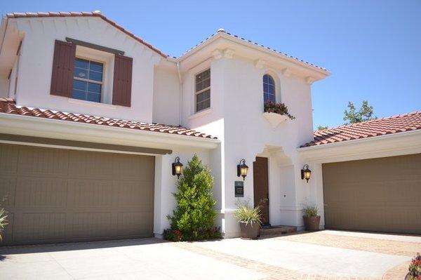 First Time Home Buyer - New White Stucco Home with 2 Garages