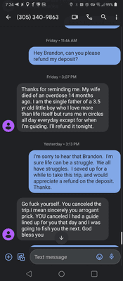 Professionalism from Brandon