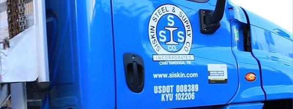 Siskin Steel semi truck.