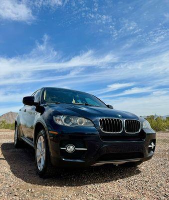 Fully repainted 2010 BMW x6.