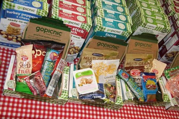 Now offering more gluten free and vegan options!!! Try a Go Picnic snack pack.