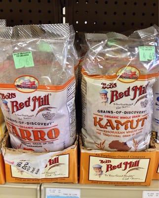 Farro and Kamut--I haven't be able to find any before. Awesome!