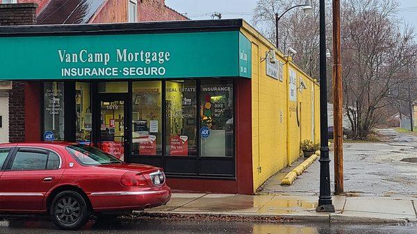 VANCAMP INSURANCE, MORTGAGE AND UNIVERSAL REALTY.
 1619 MIAMI ST, SOUTH BEND, IN 46613