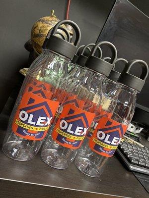 Custom Labeled Water bottles.