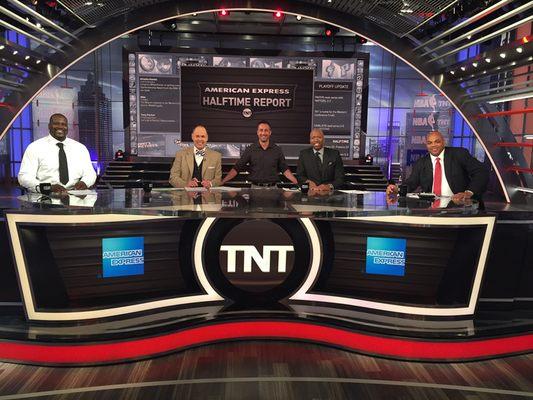 Great day working at the set of NBA on TNT