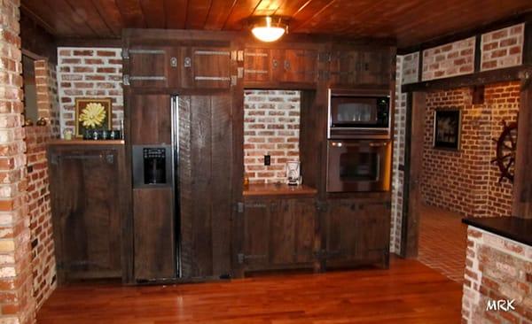 Oak Kitchen Cabinetry and Hardwood Floor by UstudioMark