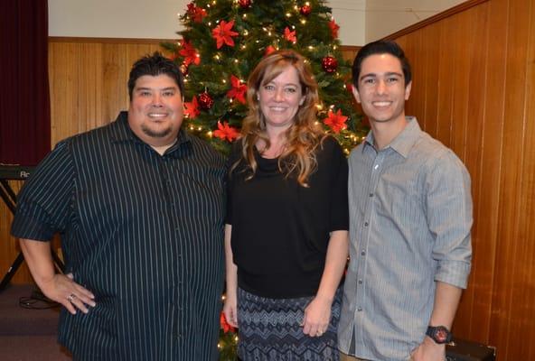 Sensei Chico, Sensei Tammy and Sensei Shane at the VBMA Christmas Party & Banquet