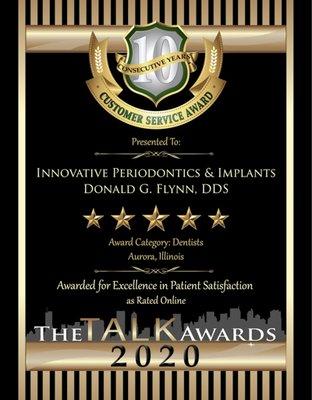 Five Star Talk of the Town Award Winner