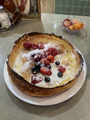 It's a Dutch pancake from Woody's talk to Jim and he'll take care of it. They're very good.