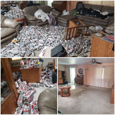 Clean-Up, before and after