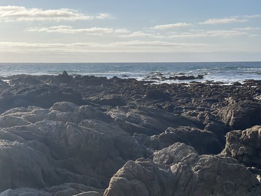 Hiking on the rocks