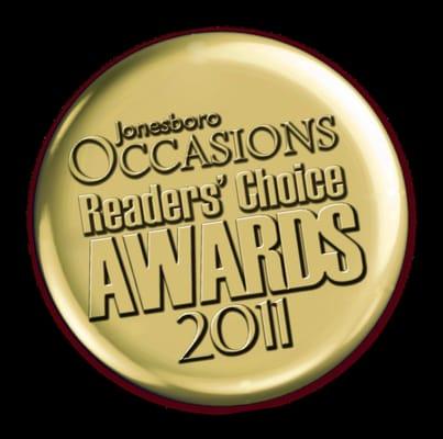 Jonesboro Occasions Reader's Choice Award 2011