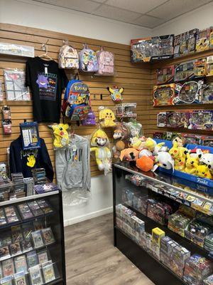 Pokemon Back Packs, Plush, and Single Cards