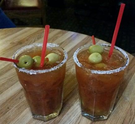 Spicy Bloody Mary's $3.50. These ones were SOOO good today!