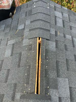 Missing shingles identified by gutter cleaners