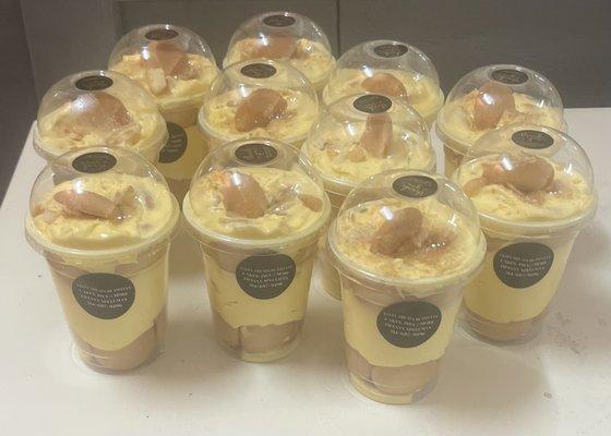 Banana pudding cups