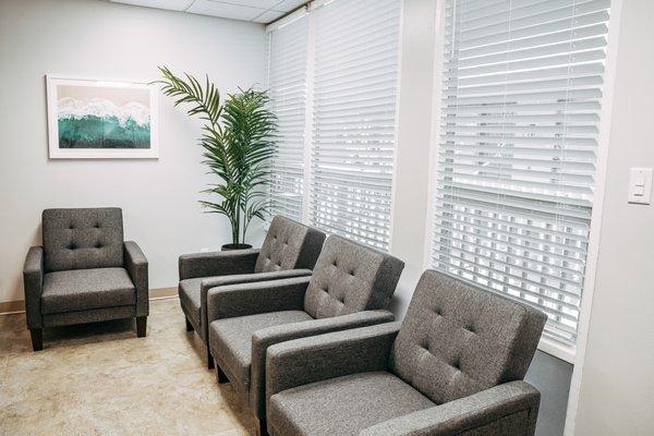 Relax in our comfortable waiting room.