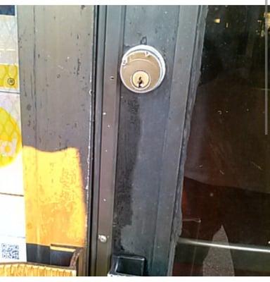 Store front commercial mortise lock Rekey