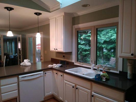 Interior Cabinet Painting in Batavia - After