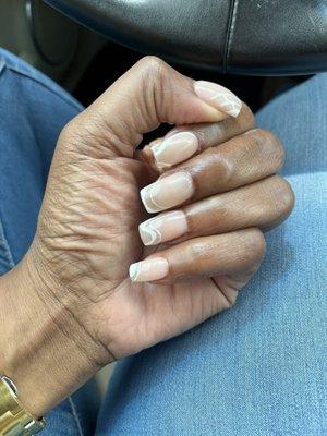 White nail design