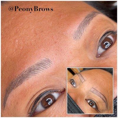 Message me if you want Full & Natural looking brows! @PeonyBrows