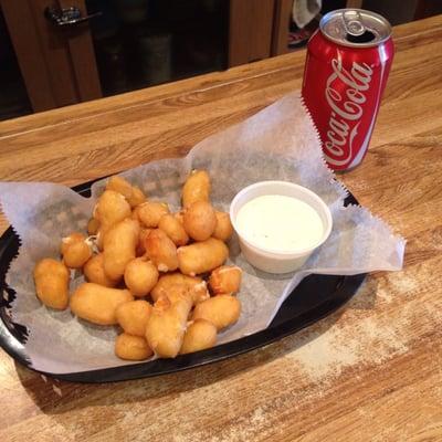 fried cheese with ranch dip. it's how I stay so fit.