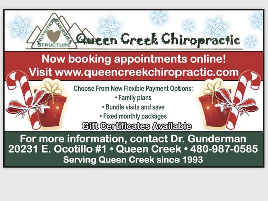 Gift Certificates Available. Watch for address changes since 2020. Call to confirm your treatment location.