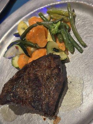 Preakness Steak with vegetables