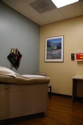 Warm, comfort adult exam rooms