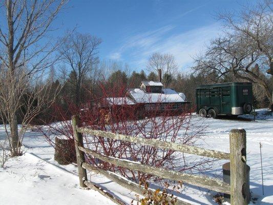 This is our sugarhouse. We are getting ready for sugar (maple) season. Lots of work; lots of fun!