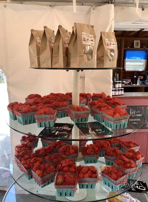 Fresh Rose's Strawberry Display