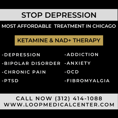 Stop depression, most affordable treatment in Chicago