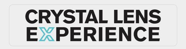 The Crystal Lens Experience Logo. We pride ourselves on providing positive experiences every time.