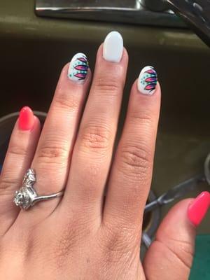 Nails done by Steven! He is a great nail artist, this is my go to nail salon!