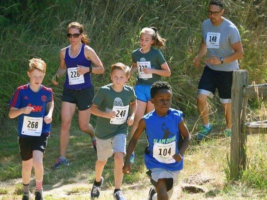 The annual Trail Run at Camp Tilikum to raise funds to send kids to Summer Camp.