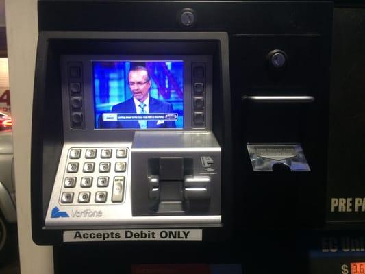 New Card Machines at the Pumps... with Television when you're Pumping Gasoline!