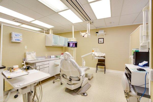 Patient treatment room Dental Partners Cookeville office