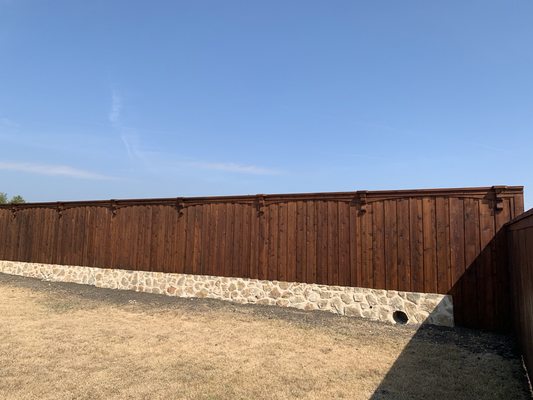 6' Privacy Cedar Fence and Stained.