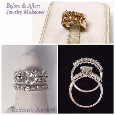 Jewelry Makeover! From old style to beautiful new wedding set