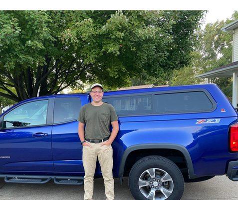 This is me and the truck. I love the color of this truck, dont you?